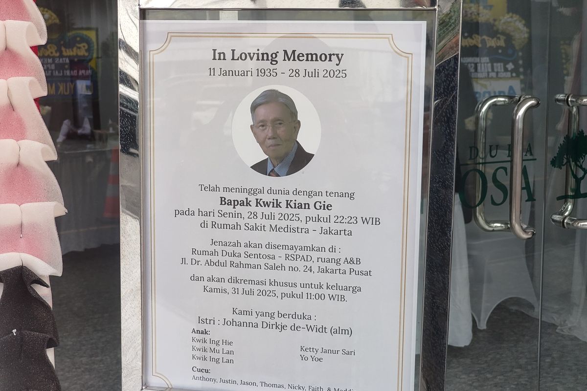 Kwik Kian Gie, Jakarta, Kwik Kian Gie meninggal dunia, kwik kian gie meninggal dunia, Kwik Kian Gie meninggal di usia 90 tahun, kwik kian gie kwik kian gie meninggal, kwik kian gie meninggal, kwik kian gie disemayamkan disemayamkan dimana, Megawati Tak Hadir Melayat Kwik Kian Gie, Diwakili Tiga Kader Senior PDI-P