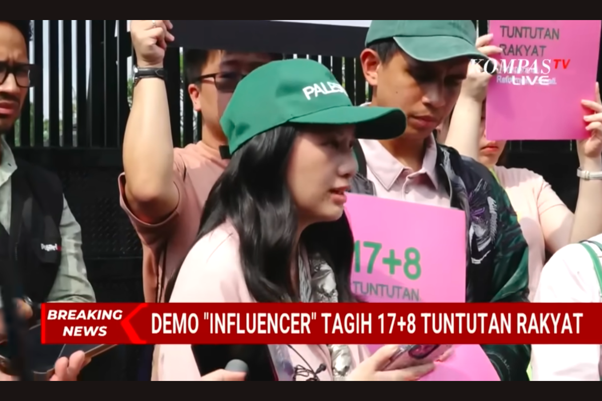 DPR RI, bijak memilih, aksi protes mahasiswa, Tuntutan 17 8, Kolektif 17 8, abigail limuria, kesadaran politik rakyat, janji politik DPR, edukasi politik Indonesia, kesadaran politik Indonesia, what is up indonesia, Abigail Limuria: Tuntutan 17+8 Jadi Edukasi Politik Besar bagi Rakyat Indonesia