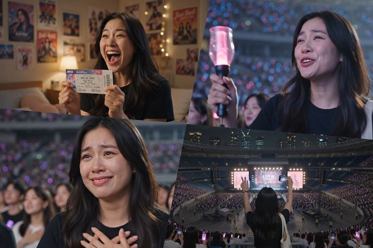 Google, Gemini, Gemini Omni, konser, Saya Coba Gemini Omni, Bikin Video, Ternyata harus langganan dulu, Kurang dari 2 menit langsung jadi video, Paham vibe anak konser, Saya coba revisi, AI masih ingat, Ada batas penggunaan