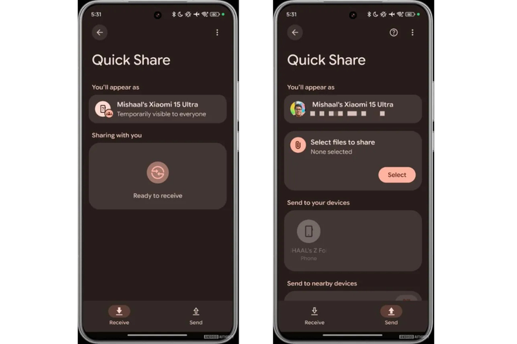 Android, Google, Smartphone, Samsung, Quick Share, One UI 8, Google Rilis Fitur dan Tampilan Baru Quick Share, Mirip One UI 8 Samsung