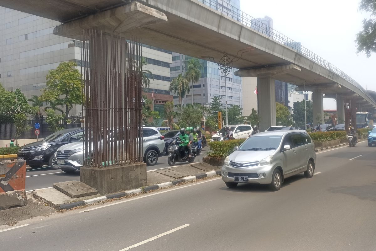 pembongkaran tiang monorel, Pembongkaran Tiang Monorel Jakarta, Simak Rekayasa Lalu Lintasnya