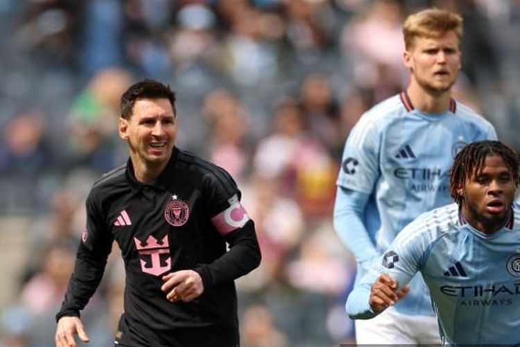 Major League Soccer, New York City FC, Inter Miami, Lionel Messi, Hasil New York City FC Vs Inter Miami 2-3, Gol Freekick Lionel Messi