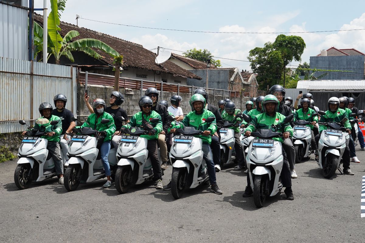 motor listrik, Alva, Grab, Alva N3, motor, Grab Yogyakarta Pakai 250 Unit Motor Listrik Alva N3