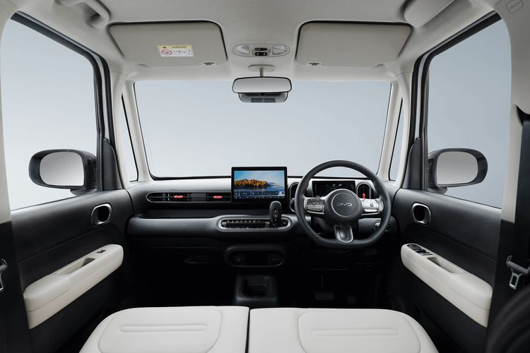 kei car, mobil listrik, Interior Mobil Listrik Kei Car BYD Racco Terungkap