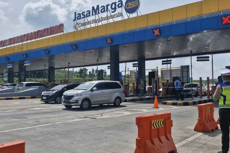 arus balik, one way, One way, Jasa Marga, Libur Lebaran, Tol Semarang ABC, Arus Balik Ramai, One Way Lokal Berlaku di Tol Semarang Km 425 sampai Km 414