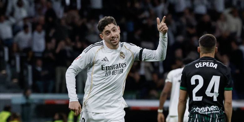 Liga Spanyol, Real Madrid, Elche, Federico Valverde, Dean Huijsen, Arda Guler, Manuel Angel, Liga Spanyol 2025-2026, Real Madrid vs Elche, Hasil Real Madrid Vs Elche 4-1, Diwarnai Gol Spesial Arda Guler