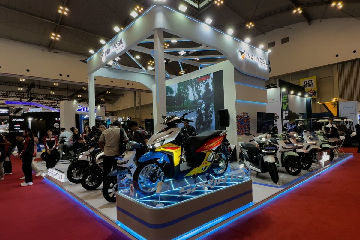 Sprinto, motor listrik, Indomobil, Emotor, GJAW 2025, eMotor, Skuter Listrik Sprinto Diklaim Sudah Dipesan 500 Unit di GJAW 2025