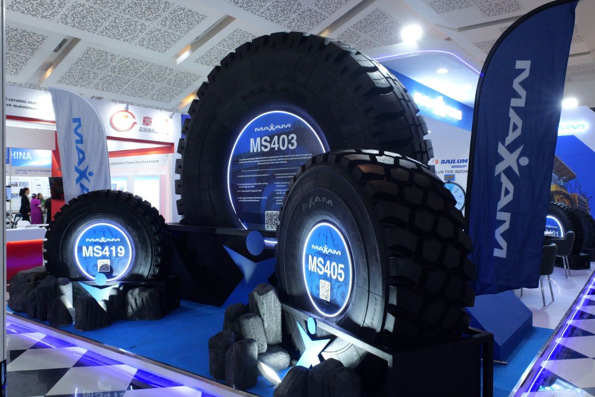 kendaraan tambang, Sailun, ban tambang, mining expo 2025, maxam, Pilihan Ban buat Kendaraan Operasional Tambang