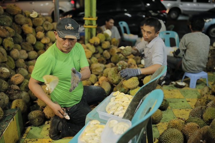 durian, Durian buah nasional Indonesia, Durian, Zulkifli Hasan, durian buah nasional indonesia, Bareng Eko Patrio Cicip Durian Kalbar, Zulhas: Mantap, Bijinya Tipis