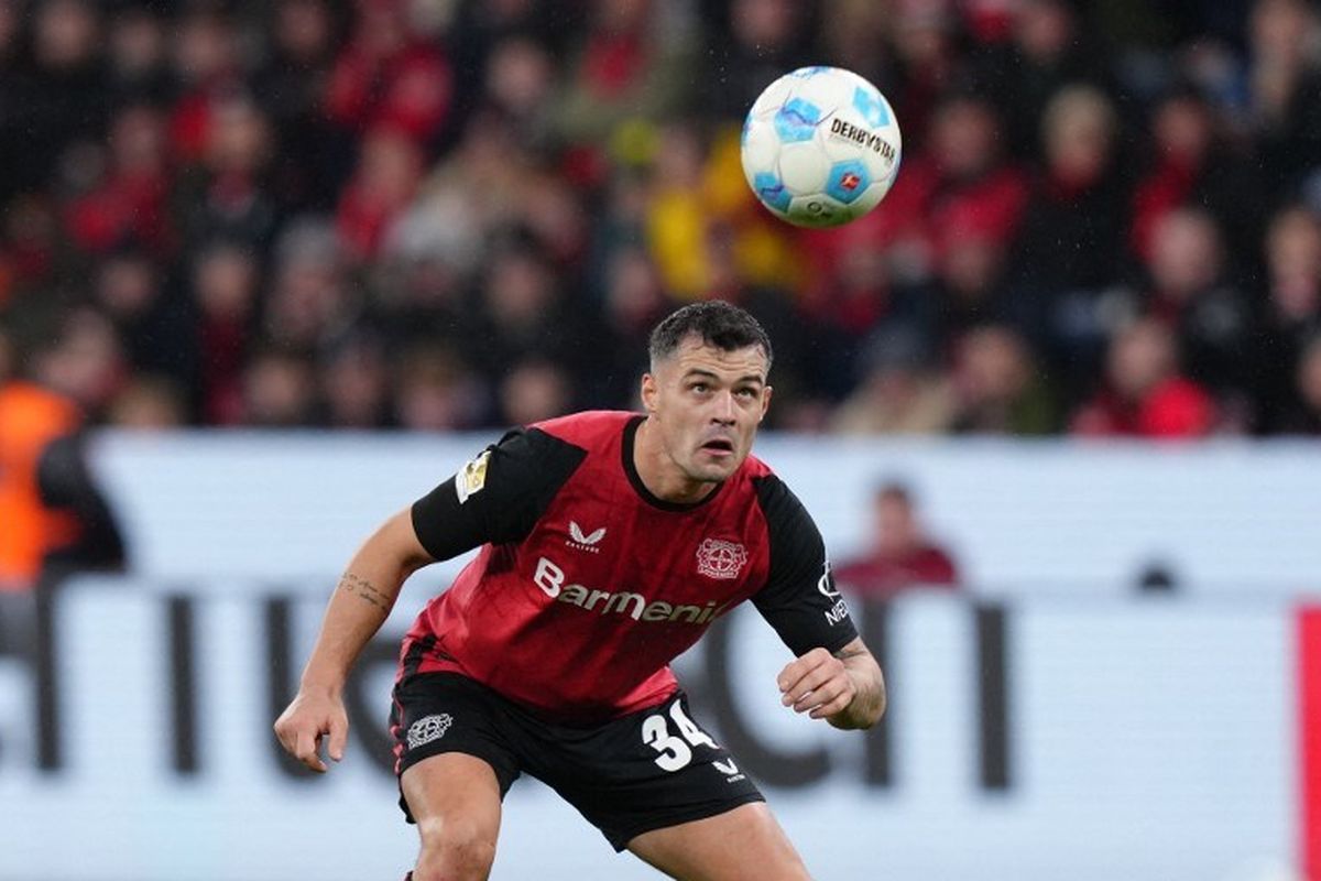 Milan, Bayer Leverkusen, Xhaka, AC Milan, Serie A, Liga Italia, milan, AC Milan Sepakati Kontrak Tiga Tahun dengan Granit Xhaka
