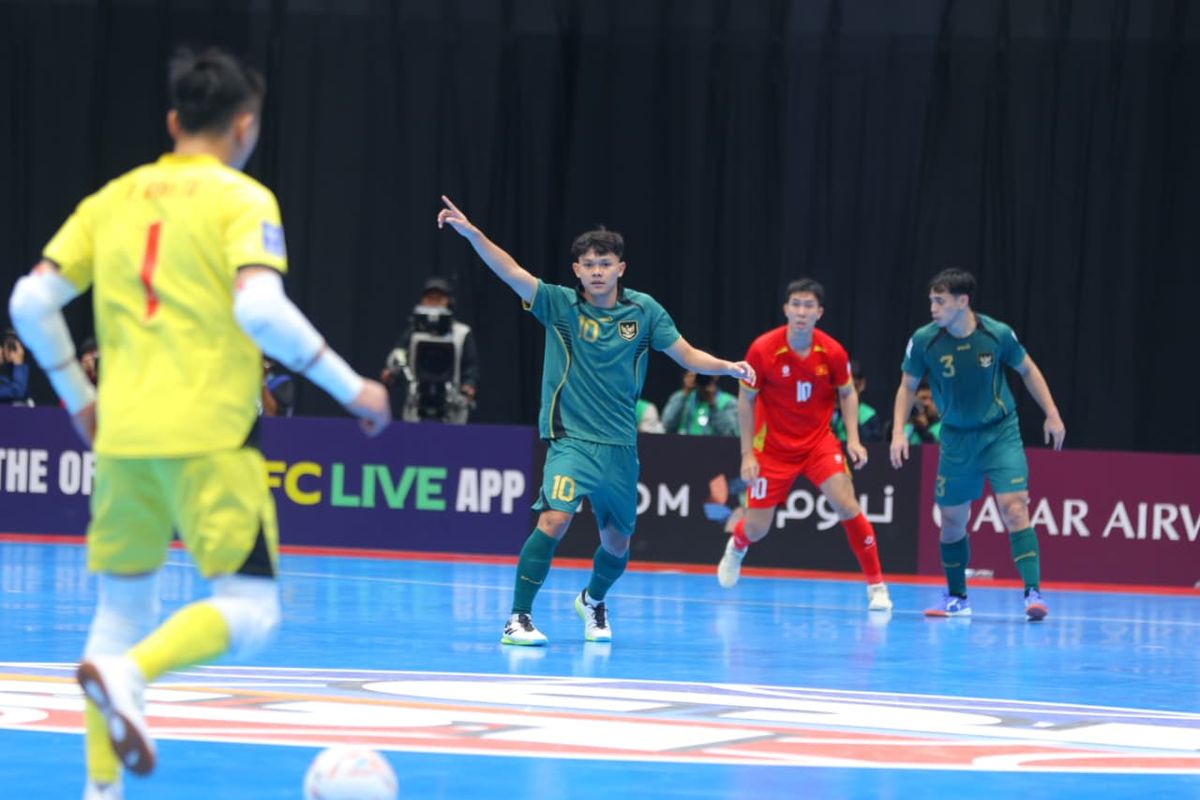 Piala Asia Futsal, Timnas, Indonesia, Vietnam, Timnas Futsal, Indonesia vs Vietnam, Piala Asia Futsal 2026, Timnas Futsal Indonesia, Ardiansyah Nur, Brian Ick, Live Skor Timnas Futsal Indonesia Vs Vietnam 3-1, Reza Gunawan Perlebar Jarak