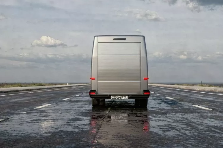 minibus, Russo-Balt F200, Tesla, Rusia Bikin Tesla Cybertruck Versi Minibus