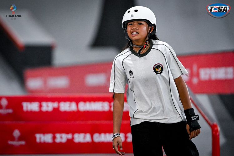skate park, Kota Malang, Zeefara Mahika Darmawan, SEA Games 2025, timnas Indonesia, Dari Kota Malang, Zee Menaklukkan Papan Skate SEA Games 2025