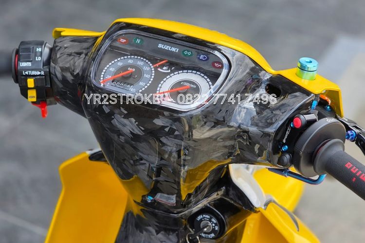 modifikasi, Suzuki satria, satria hiu, suzuki satria hiu, Suzuki Satria R 120, Suzuki Satria Hiu Orisinal Upgrade, Harga Tembus Rp 110 Juta