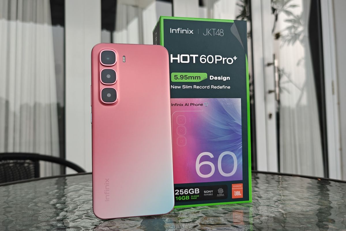 ponsel, infinix, smartphone, Infinix Hot 60 Pro Plus, Infinix Hot 60 Pro Plus spesifikasi, Hands-on Infinix Hot 60 Pro Plus: Enteng, Tipis, seperti Tak Bawa HP, Bodi enteng dan tipis, Layar mulus 144 Hz , Desain manis dan elegan, Bonus dalam kemasan, Spesifikasi Infinix Hot 60 Pro Plus , Harga Infinix Hot 60 Pro Plus