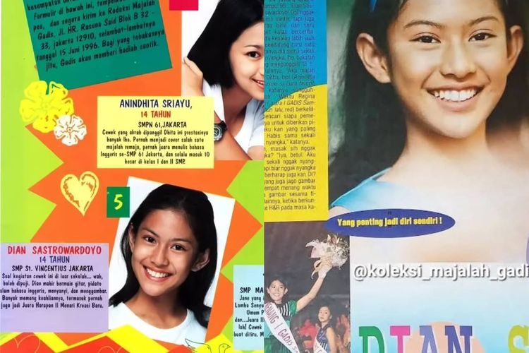 GADIS SAMPUL, Gadis Sampul 1996, Ikut Tren Nostalgia, Dian Sastro Pamerkan Foto Lawas Tahun 1996