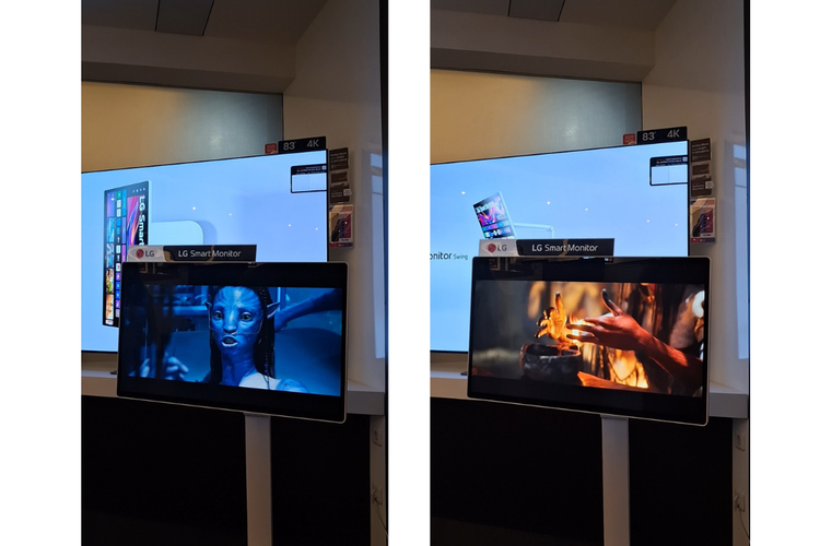 hands on, LG Smart Monitor Swing, Hands-on LG Smart Monitor Swing, Layar Sentuh dengan Stand Fleksibel, Desain dan stand yang fleksibel, Layar sentuh 32 Inci 4K lega, tapi.., Bisa streaming video langsung , Konektivitas dan Mirroring, Kesimpulan