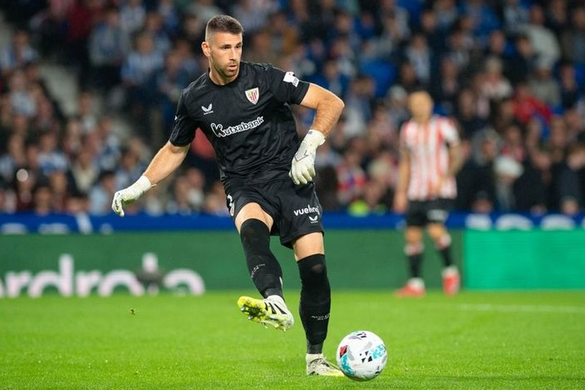 Spanyol, LaLiga, Unai Simon, Joan Garcia, Barcelona, Alex Remiro, Luis de la Fuente, Piala Dunia 2026, Persaingan Ketat Tiga Kiper LaLiga Perkuat Spanyol di Piala Dunia 2026