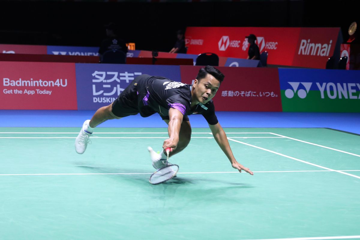 Anthony Sinisuka Ginting, Japan Open, bulutangkis, Anthony Ginting, anthony ginting cedera, Anthony Ginting Siap Comeback di Japan Open 2025 Usai Cedera Bahu