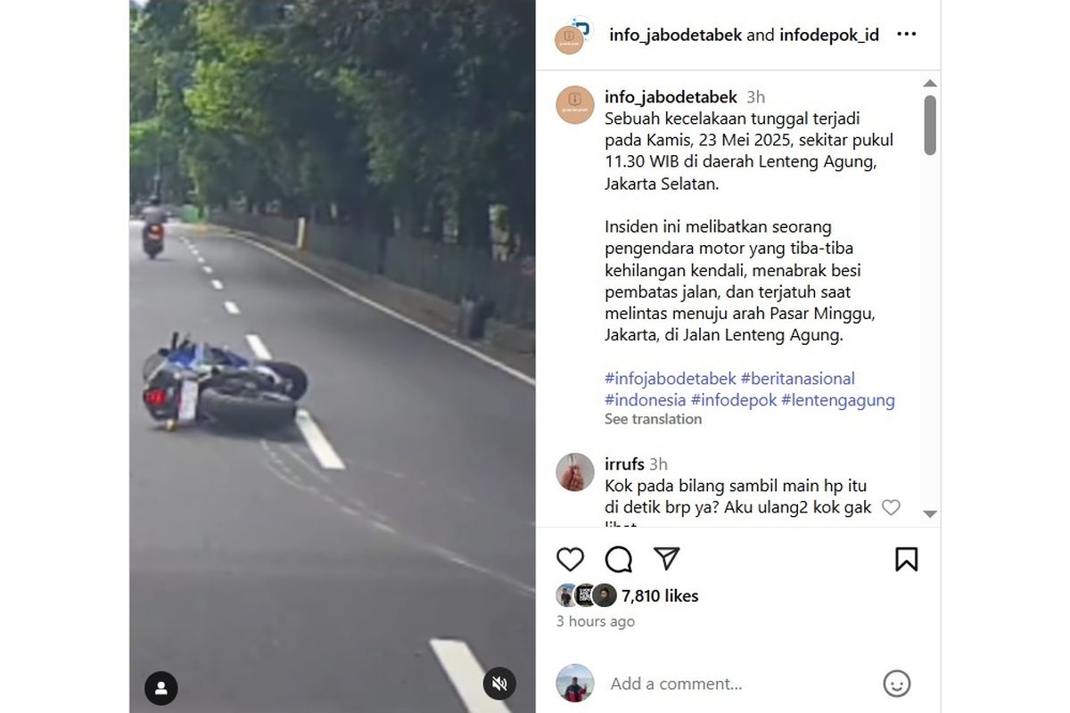 kecelakaan lalu lintas, pengendara motor, speed bump, kecelakaan tunggal, tips motor, Video Pengendara Motor Jatuh Usai Melewati Speed Bump, Begini Tipsnya