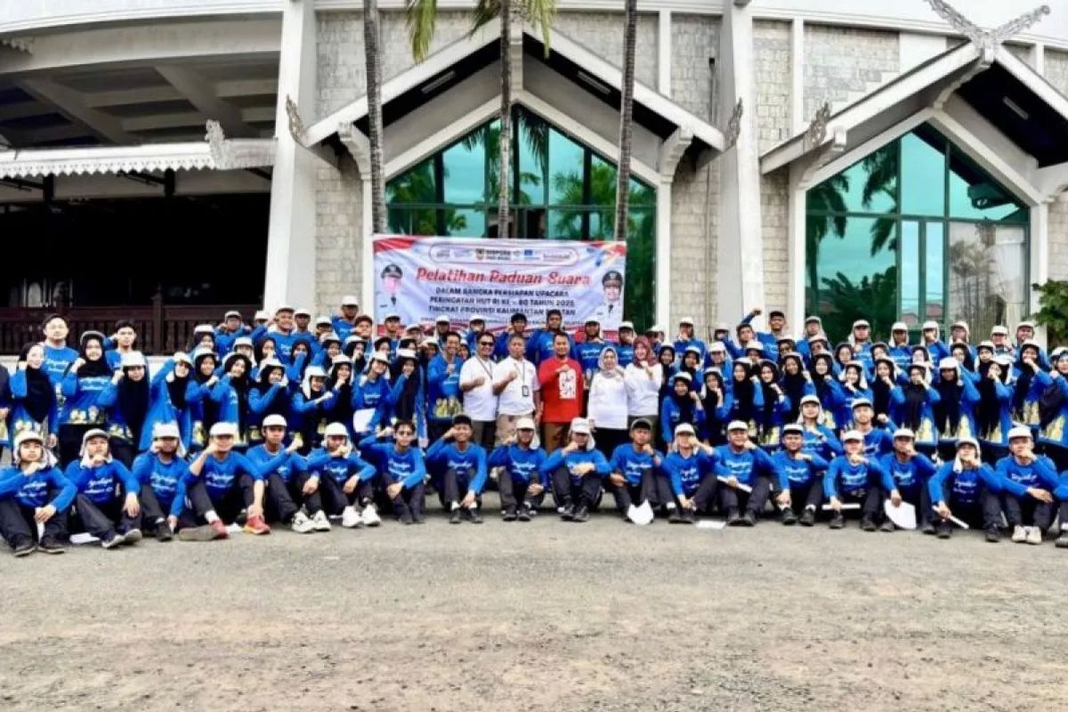 Pemprov Kalsel, Kalsel, Kalimantan Selatan, Tim Paduan Suara Upacara HUT Ke-80 RI, 100 Pelajar SMA di Kalsel Gabung Tim Paduan Suara HUT Ke-80 RI