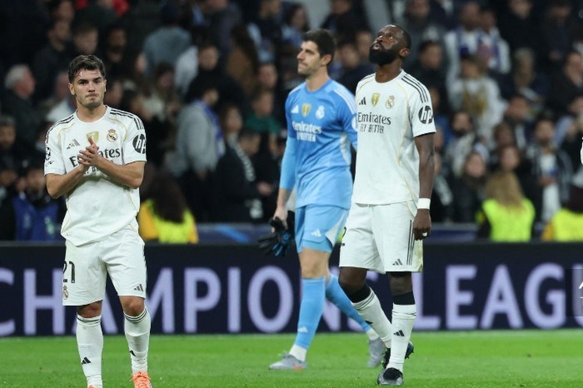 Real Madrid, Liga Champions, Xabi Alonso, Thibaut Courtois, Hasil Liga Champions, Real Madrid vs Man City, Skor Real Madrid vs Man City 1-2: Los Blancos Rontok, Courtois Tetap Dukung Xabi Alonso