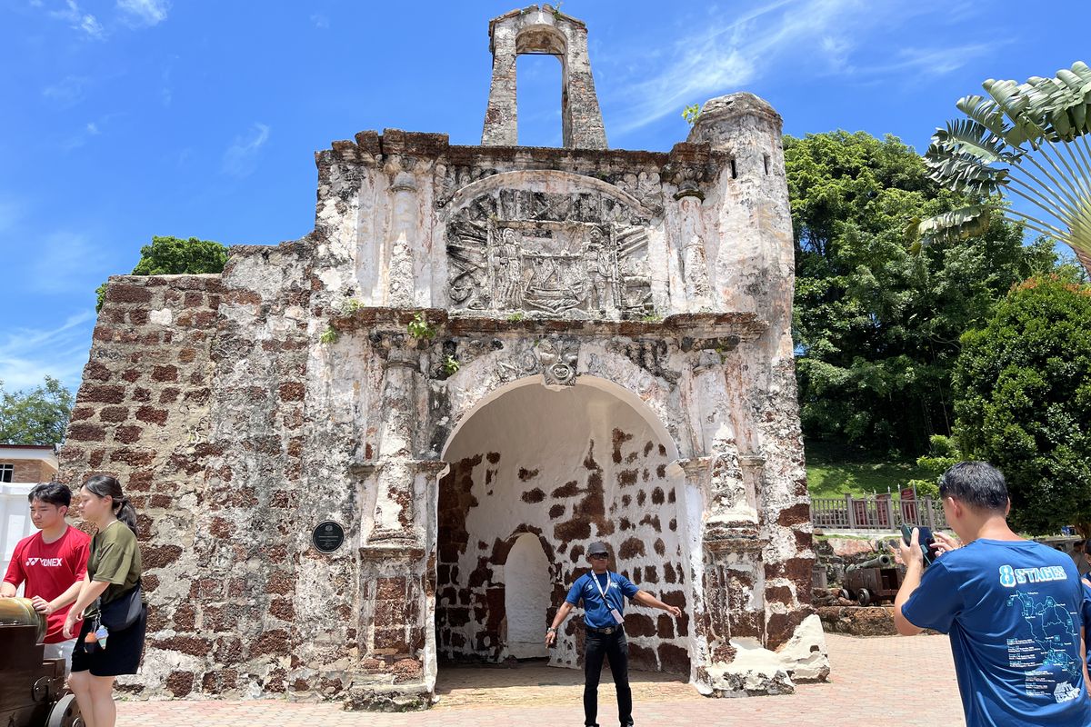 melaka, gerbang pelabuhan melaka, pelabuhan melaka malaysia, pelabuhan melaka, pelabuhan melaka sejarah, Cuma Tersisa Satu, Begini Bentuk Gerbang Pelabuhan Melaka Zaman Dulu