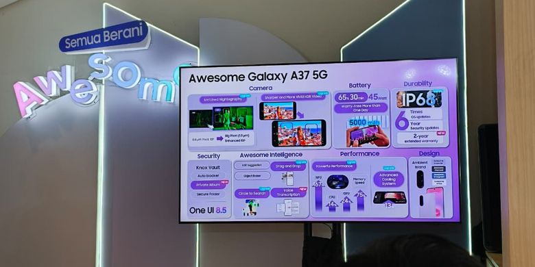 Samsung, Galaxy A37 5G, Kamera Samsung A37 5G Lebih Mumpuni meski Spek Mirip Galaxy A36