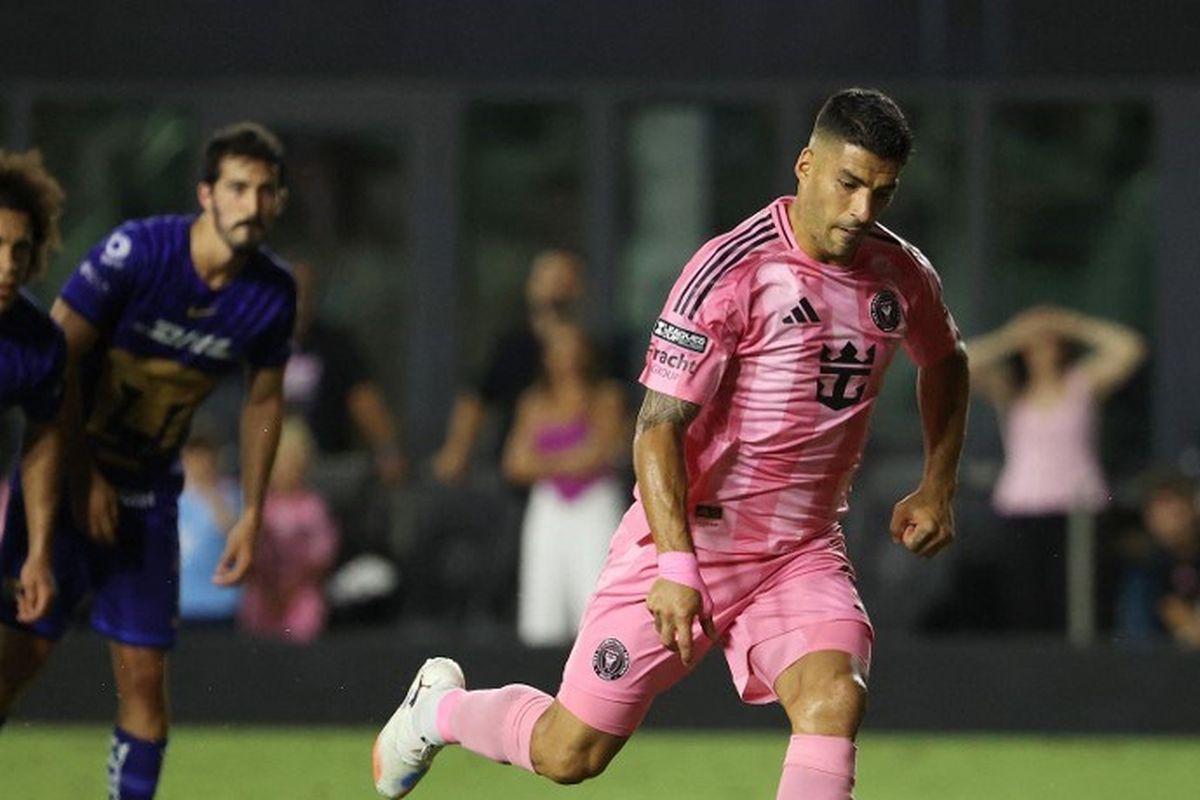 Luis Suarez, Inter Miami, Rodrigo De Paul, Leagues Cup 2025, inter miami vs pumas unam, pumas unam, hasil Inter Miami vs Pumas Unam, Skor Inter Miami vs Pumas Unam, Hasil Inter Miami Vs Pumas Unam 3-1: Tanpa Messi, Suarez Unjuk Gigi