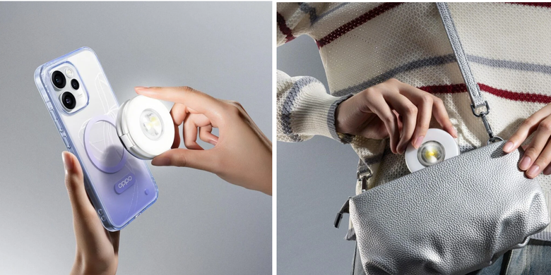 Oppo, Lampu flash, ring light, Magentic Halo Flash Light, iPhone, lampu flash, Oppo Rilis Magentic Halo Flash Light, Lampu Flash dan Ring Light Terpadu