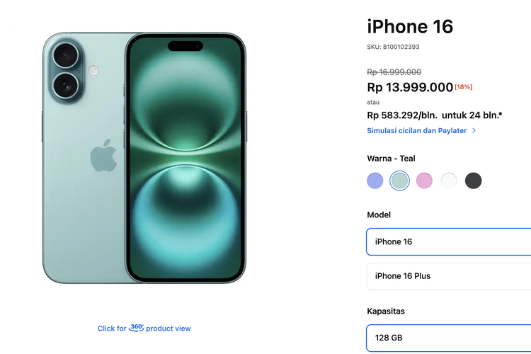 harga iPhone, harga iPhone terbaru, Daftar Harga iPhone Hari Ini 10 Februari 2026, iPhone 16 Diskon Rp 3 Juta