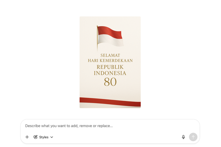 chatGPT, HUT ke-80 RI, Gambar Hari Kemerdekaan Indonesia, Gambar HUT ke-80 RI, Gambar Dirgahayu RI, Cara Membuat Gambar HUT ke-80 RI Otomatis via ChatGPT dengan Mudah