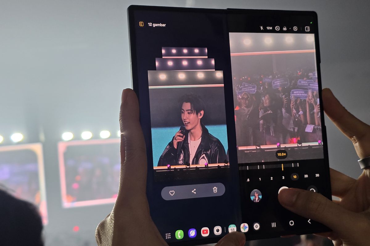Smartphone, Samsung, galaxy, konser, ENHYPEN, fitur kamera, Samsung Galaxy Z Fold 7, samsung z fold 7, samsung z flip 7, samsung galaxy z flip 7, Praktisnya Foto Konser Pakai Samsung Galaxy Z Fold 7, Sat-set dan Anti-ribet