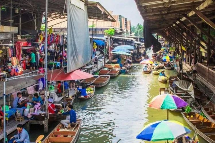Ratchaburi, pasar terapung, Wisata di Sekitar Ratchaburi Thailand, Coba Mampir ke Sini