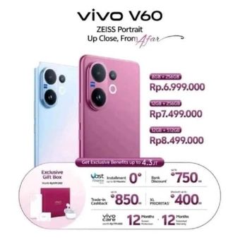 Vivo, Vivo V60, spesifikasi Vivo V60, harga Vivo V60, Ini Bocoran Harga Vivo V60, Hari Ini Rilis di Indonesia