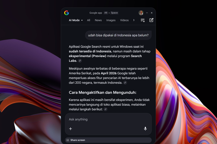 Aplikasi, Google, Google Search, Aplikasi Google Search Versi Desktop Meluncur, Bisa Dipakai Tanpa Browser