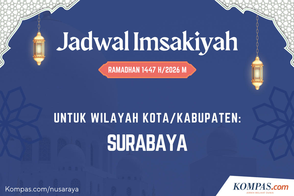 Ramadhan 2026, Jadwal Imsak 27 Februari 2026 untuk Kota Surabaya dan Sekitarnya