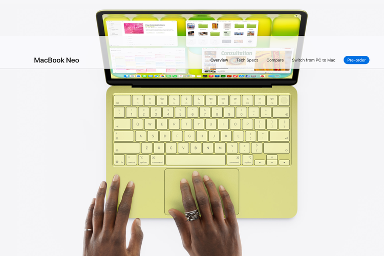 MacBook, laptop, MacBook Neo, Ini Dia Tampang MacBook Neo, Laptop Rp 10 Jutaan dengan Chip iPhone