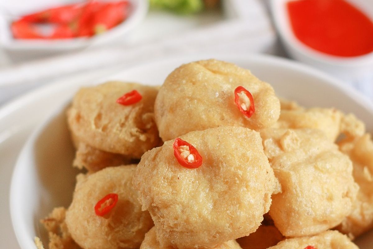 tahu susu khas Jombang, resep tahu susu lembut, cara membuat tahu susu mekar, tahu goreng lembut, Trik Bikin Tahu Susu Lembut Tidak Kempis Walau Dingin, Rendam Bahan ini