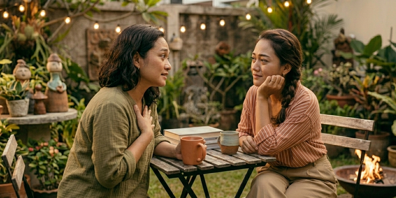 kesehatan mental, Tips Jadi Teman Curhat yang Baik tanpa Adu Nasib