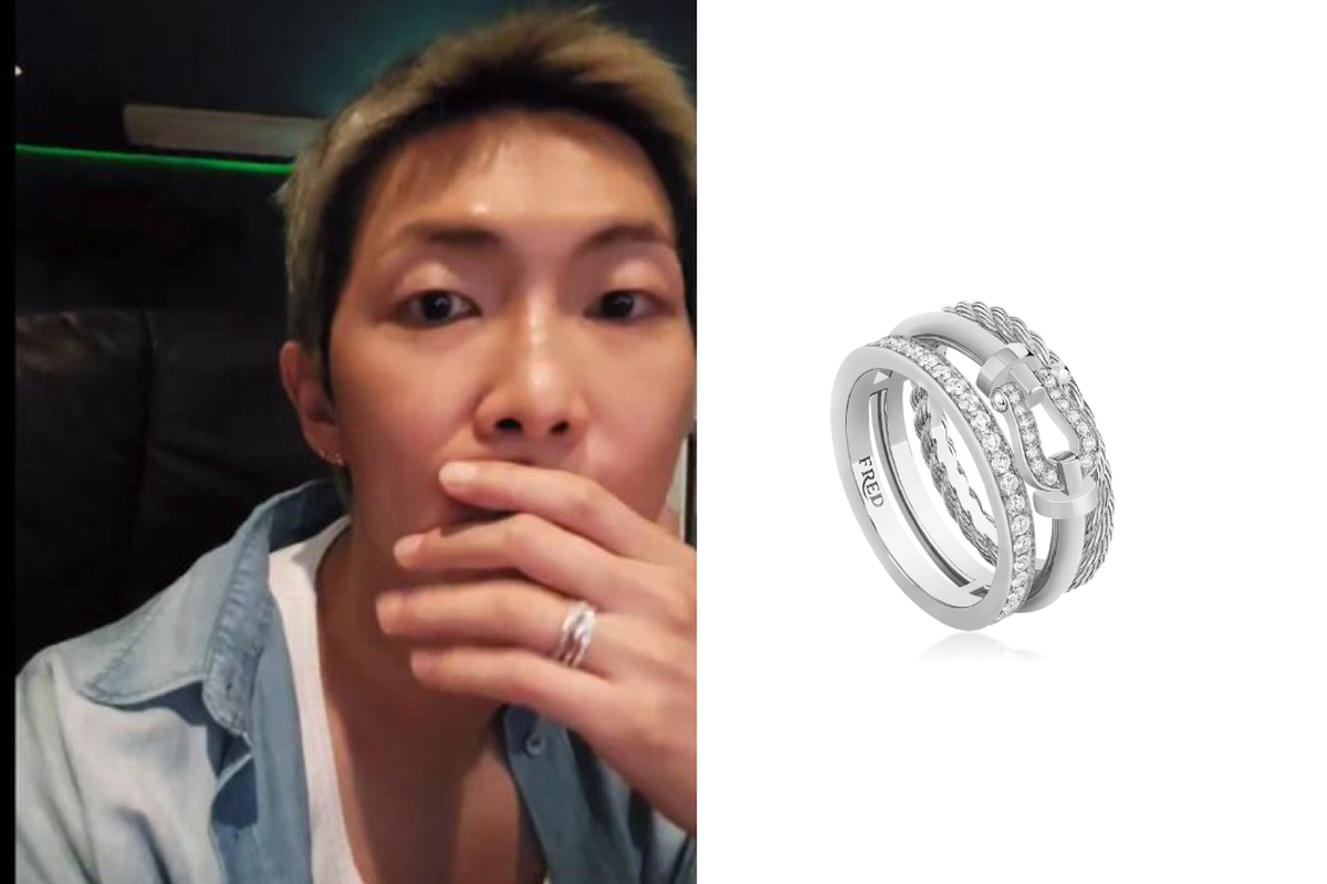 Jin BTS, RM BTS, cincin persahabatan jin dan rm bts, cincin fred, force 10 rose ring, Kilau Mewah Cincin Persahabatan Jin untuk RM BTS, Harganya Rp136 Juta