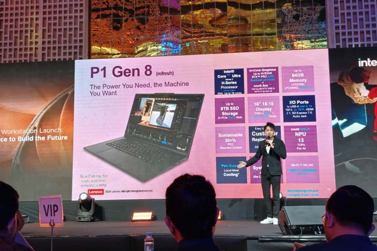 laptop workstation, Lenovo, Laptop Workstation, Laptop Workstation Lenovo ThinkPad P1 Gen 8 dan ThinkPad P14s Gen 6 Resmi di Indonesia