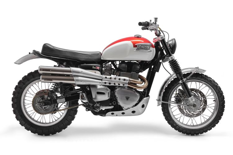 Modifikasi motor, gaya vintage, frontwheel motors, Triumph Scrambler, Triumph Scrambler: Sentuhan Modifikasi Minimalis yang Memikat