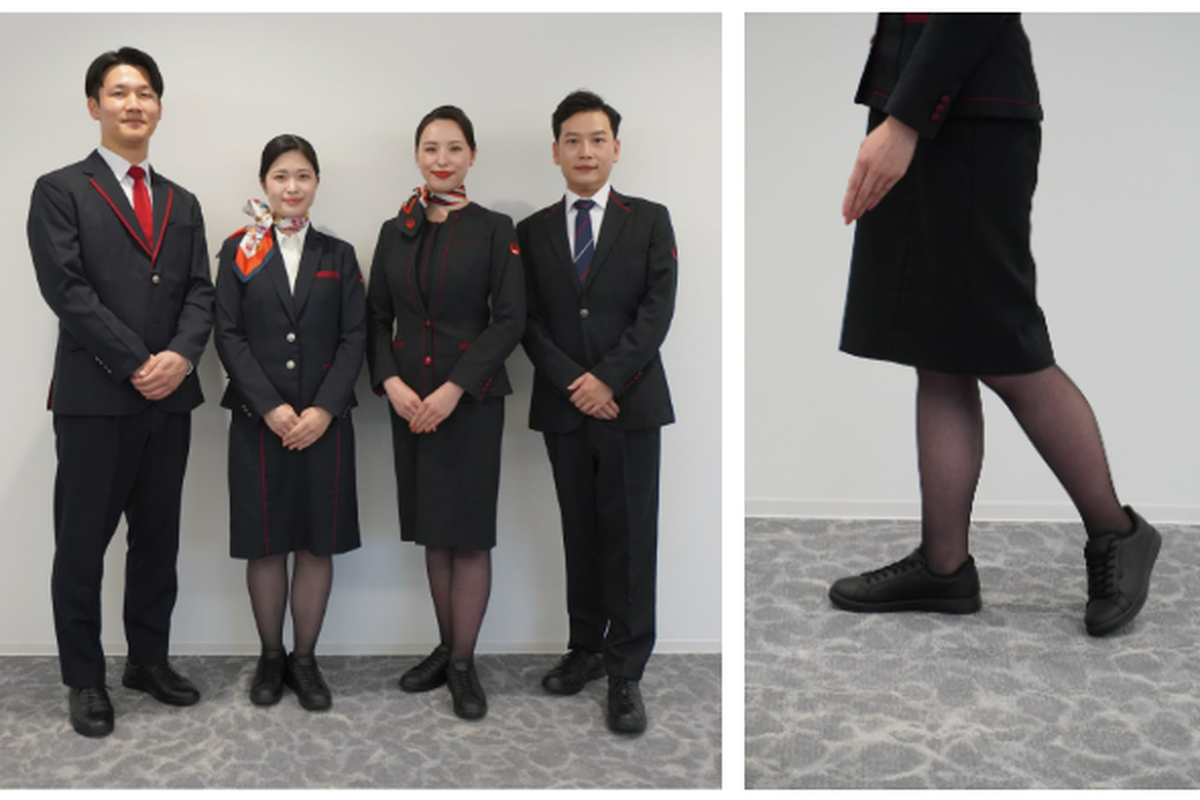 Awak Kabin Japan Airlines Kini Bisa Pakai Sneakers Demi Kenyamanan
