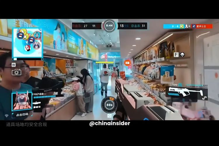 Gen Z, game, PUBG, Seru Banget, Gen Z China Main PUBG di Dunia Nyata Pakai AR