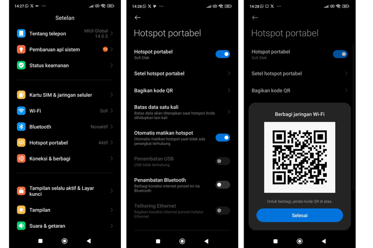 QR code, hotspot, Android, Hotspot, hotspot Android, hotspot android, cara bagikan hotspot android, Hotspot Android Bisa Dibagikan lewat QR, Begini Caranya