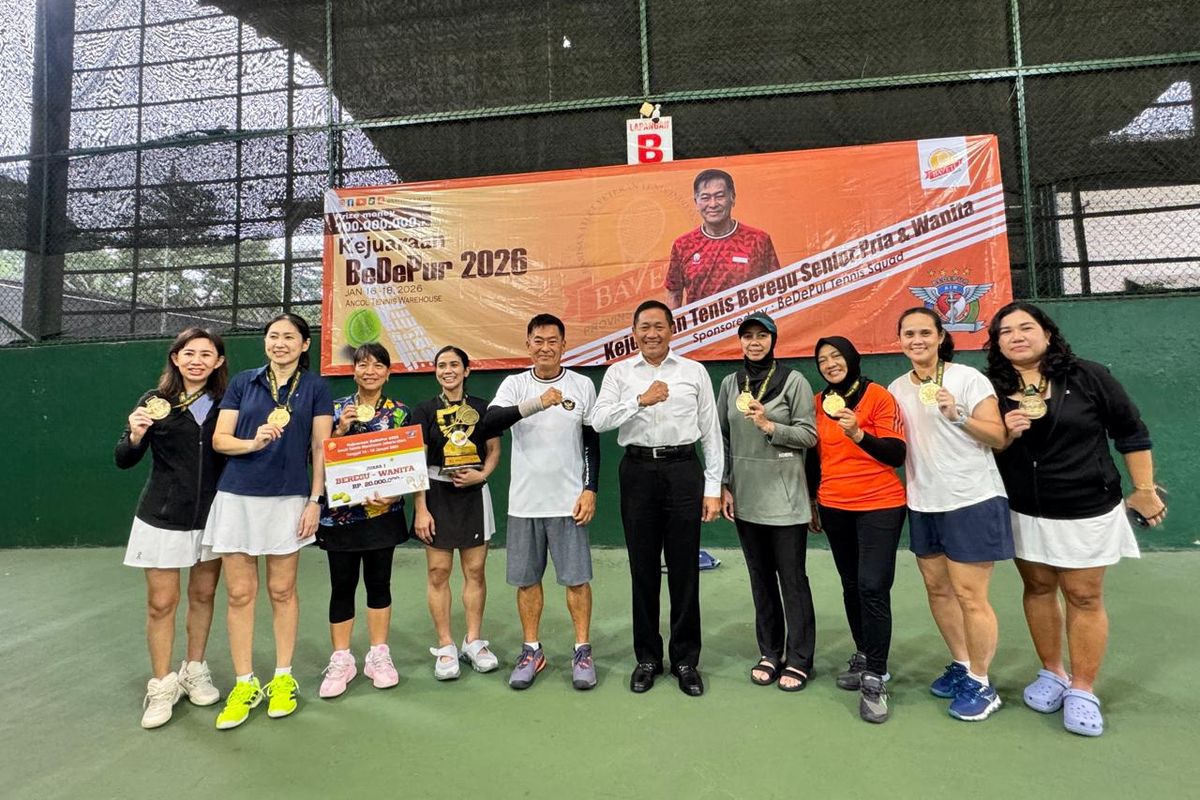 Baveti, tenis, Kejuaraan Bedepur 2026 Tuntas, Baveti DKI Hampir Sapu Bersih Gelar