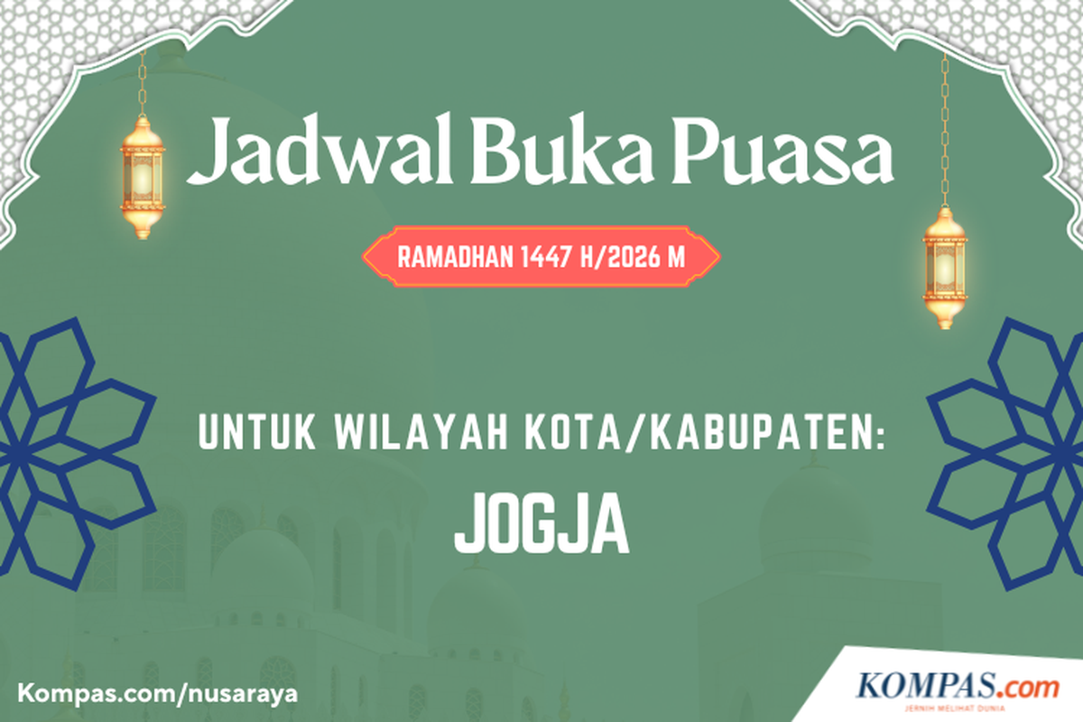 buka puasa, Jogja, jadwal buka puasa Jogja, Ramadhan 2026, Jadwal Buka Puasa Jogja Hari Ini 1 Maret 2026, Cek Waktu Azan Maghrib