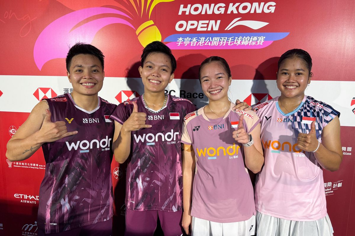 Hong Kong Open, Apriyani Rahayu/Siti Fadia Silva Ramadhanti, Rachel Allessya Rose, Febi Setianingrum, Hong Kong Open 2025, Hasil Hong Kong Open 2025, Hasil Hong Kong Open 2025: Comeback Manis Apriyani/Fadia, Menangi Duel Merah Putih