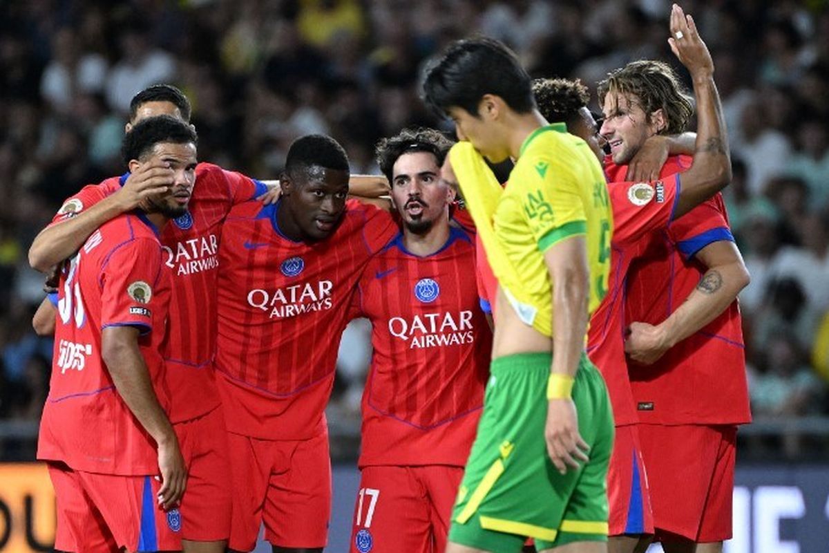 Ligue 1, Paris Saint-Germain, psg vs nantes, Nantes vs PSG, vitinha, Hasil Liga Perancis, nantes, Liga Prancis, Hasil Nantes Vs PSG 0-1: Gol Vitinha Pastikan Start Manis Paris